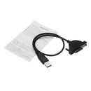 USB 2.0 To SATA 7+6 13Pin Laptop CD/DVD Rom Optical Drive Adapter Cable