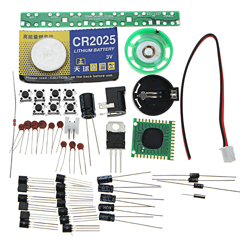EQKIT DC9-12V Electronic Calendar Soldering Kit High Precision DIY Clock Kit