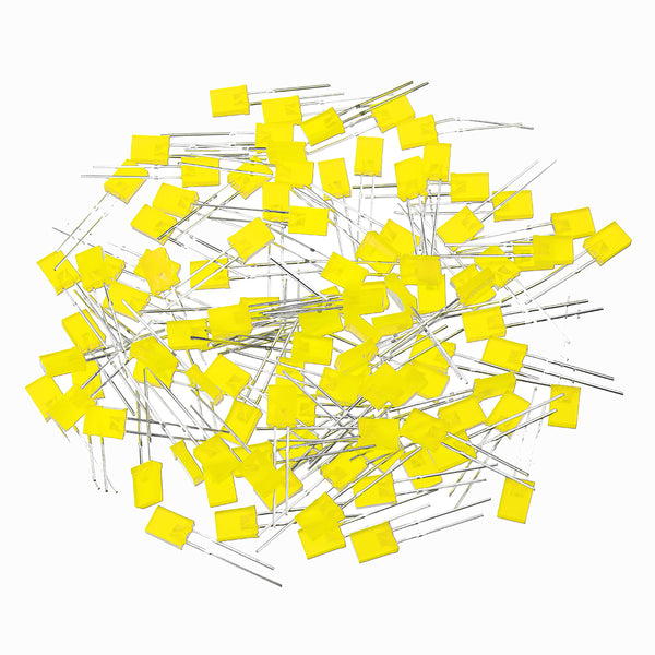 300pcs 2*5*7mm Square LED Yellow Light-emitting Diode 2X5X7 LED Diode