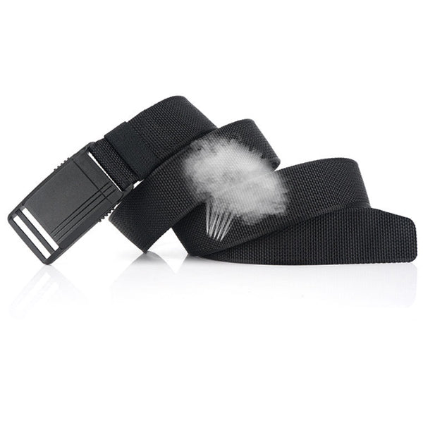 AWMN 125cm Men's Nylon Belt Magnetic Quick Buckle Tactical Belt