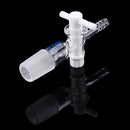 24/29Glass Adapter VacuumFlowControlAdapterwithPTFEStopcockMaleGroundJointtoStraightHoseConnection