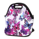 Stretchy Neoprene Insulated Lunch Bag Tote Reusable Bento Container Organizer With Shoulder Girdle
