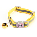 12Pcs/Lot Adjustable Pet Cat Safety Collar with Bell Reflective Breakaway Cat Dog Collar