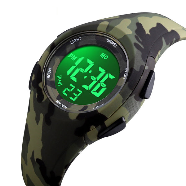 SKMEI 1459 Luminous 50M Waterproof Alarm Chrono Calendar Stop Watch Children Digital Watch