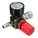 140PSI 1/4 Inch Air Pressure Regulator Relief with Gauge Hose Quick Release Compressor Fitting