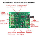 5V-12V DC Brushless Motor Driver Board Controller For Hard drive motor 3/4 wire