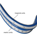 30cm Flexible Plastic Ruler Measuring Gauge Ruler Technical Curve
