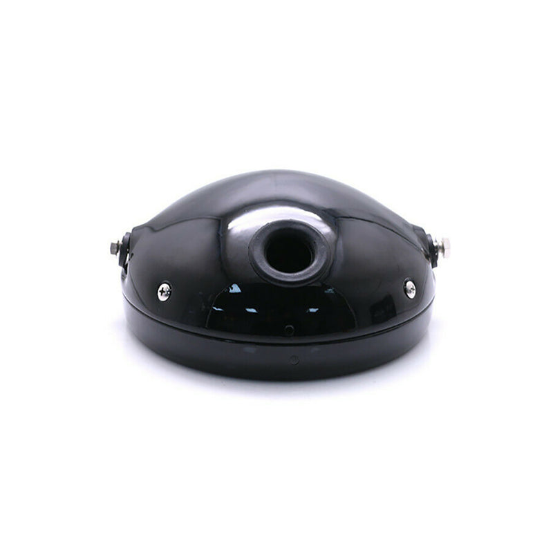 7 inch Motorcycle Headlight Housing Black Aluminum Headlamp Cover Shell Bowl Mounting