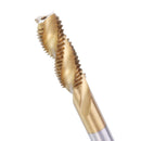 Drillpro HSS Spiral Flute Hand Tap Imperial Titanium Coated Machine Screw Plug Tap Drill