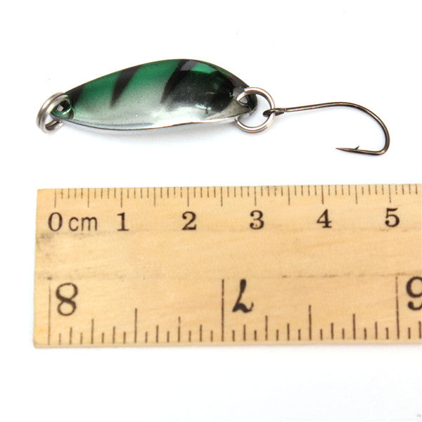 ZANLURE 5PCS 3G 30CM Spinner Spoon Fishing Lure Metal Lures Colorful Hard Baits