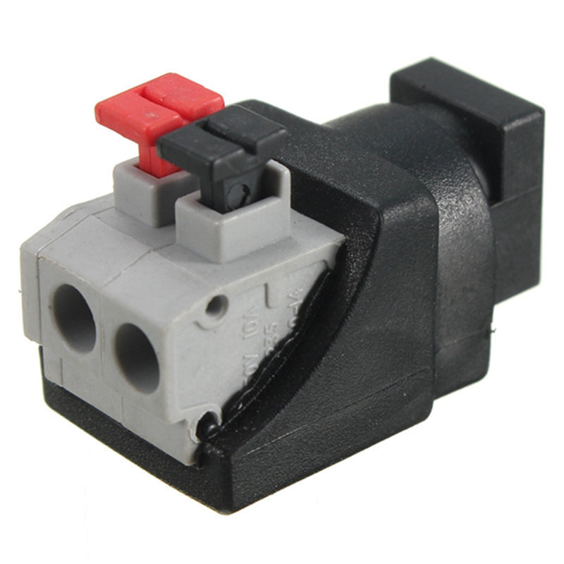 LUSTREON Male&Female Connectors DC 5.5*2.1mm Power Adapter Plug Cable for LED Strips 12V