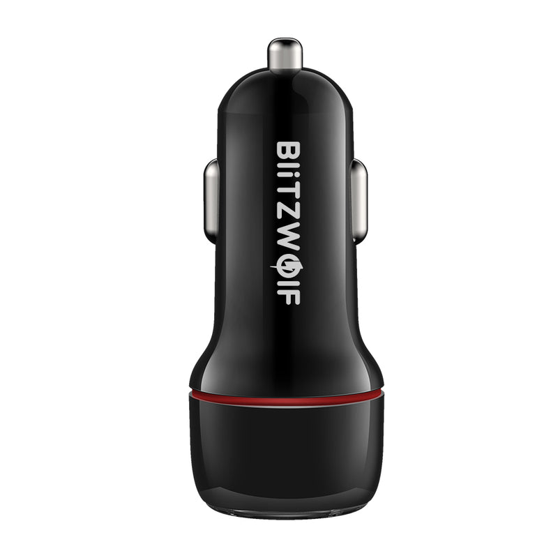 BlitzWolf BW-SD5 18W Dual-Port USB 3.0 Mini Car Charger for iPhone 11 Pro XS Xiaomi Mi8 Pocophone F1