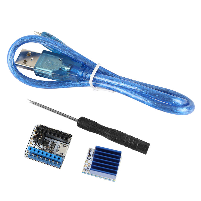 TMC2209 V2.0 Stepper Motor Driver + Tester USB Serial Port Module Board Mute Drive Device Kit for 3D Printer