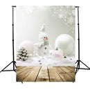 5x7ft Christmas Snowman Wall Board Studio Photo Photography Background Backdrop