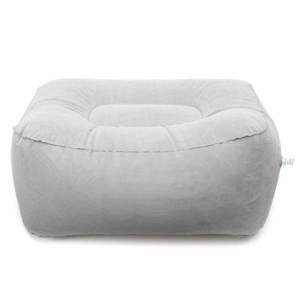 Inflatable Portable Chair Outdooors Plush Pneumatic Footrest Sofa Stool Cushion Home Decor