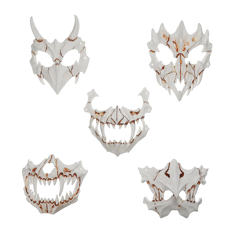Halloween Resin Mask Animal Theme Party Face Skull Mask Costume Cosplay Party