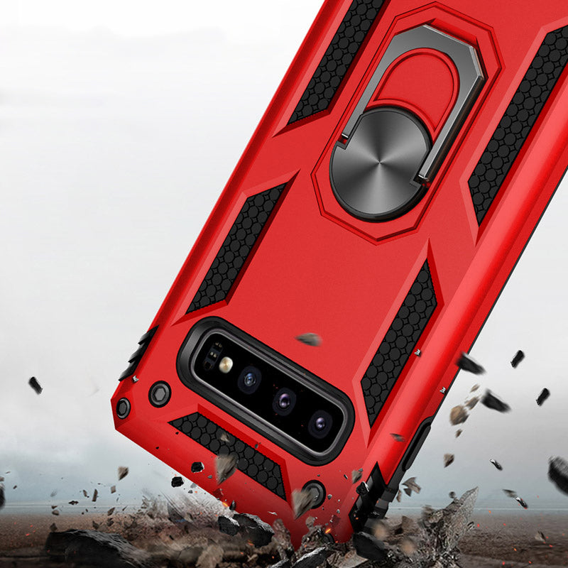 Bakeey Armor Shockproof Ring Grip Stand Protective Case For Samsung Galaxy S10 Plus
