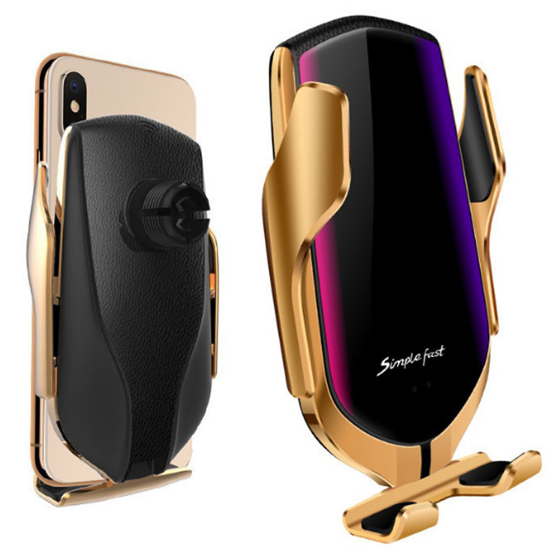 Smart Locator 10W Qi Wireless Charger Fast Charging Air Vent Infrared Induction Automatical Lock Car Mount Car Phone Holder For 4-6.5 Inch Smart Phone