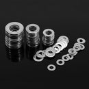 Suleve MXSW2 50Pcs Metric Stainless Steel Flat Washer Gasket M3/M4/M5/M6/M8