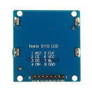 3pcs 5110 LCD Screen Display Module SPI Compatible With 3310 LCD For  Development