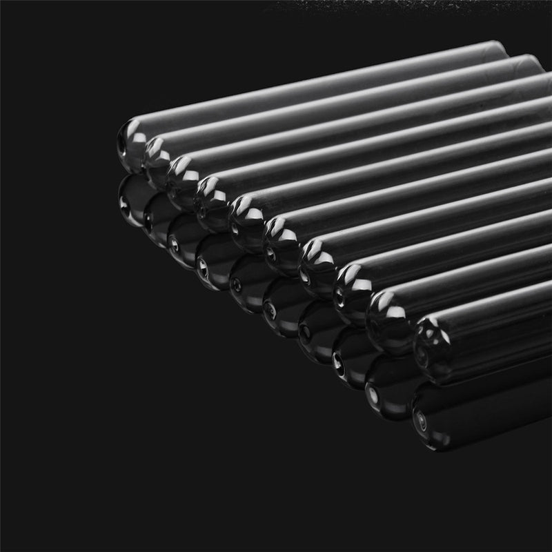 10Pcs 20x150mm Borosilicate Glass Test Tube Tubing Blowing Pyrex Tubes 38mL