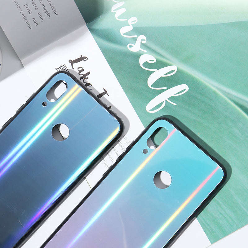 Bakeey Aurora Gradient Anti-scratch Tempered Glass Protective Case For Xiaomi Redmi Note 7 / Redmi Note 7 Pro