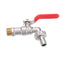 TMOK 1/2'' Lever Brass Single Cold Tap Washing Machine Faucet Adapter w/ Nozzle Male Thread for Garden Irrigation