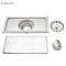200x100mm Stainless Steel Rectangle Shower Floor Drain Removable Strainer Linear Quick Drain Grate