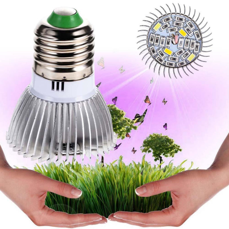 Garden Plant E27 18 28 LED Grow Light Bulb Full Spectrum Bulb Lights Indoor Plants