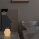 3life Rabbit Fawn Silicone LED Night Light Warm White Light USB Charge Childern Desk Bunny Night Lamp