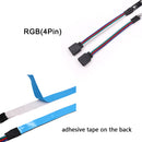 5M DC12V 8MM SMD3535 White Black PCB Non-waterproof RGB 300LED Strip Light for Indoor Home Decoration