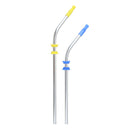 Reusable Drinking Straw Stainless Steel Drink Straws Cleaning Brushes Set with Silicone head