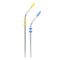 Reusable Drinking Straw Stainless Steel Drink Straws Cleaning Brushes Set with Silicone head