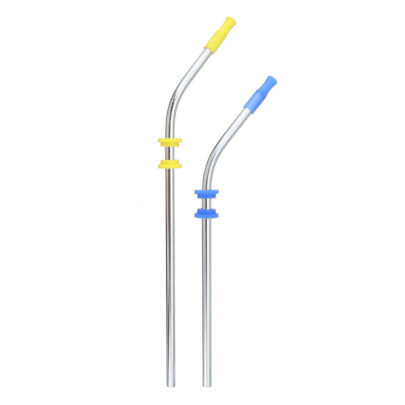 Reusable Drinking Straw Stainless Steel Drink Straws Cleaning Brushes Set with Silicone head