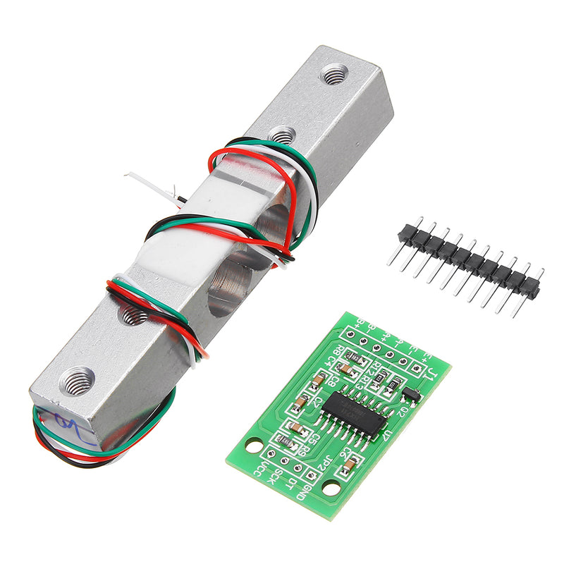 HX711 24bit AD Module + 1kg Aluminum Alloy Scale Weighing Sensor Load Cell Kit For