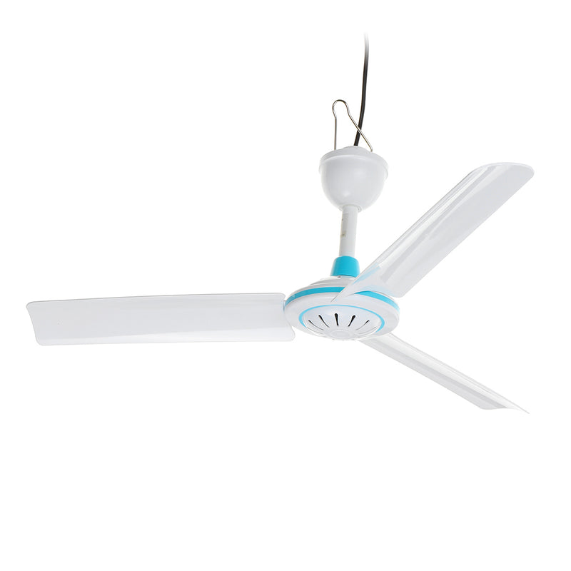 50cm Ceiling Fan DC 12V 6W USB / Li-ion Ceiling Fan 3 Blades  Indoor Outdoor Caravan Camping