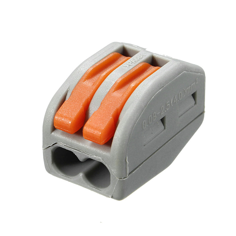Excellway ET25 15Pcs 2/3/5 Pins Spring Terminals Block Electric Cable Wire Connectors