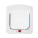 4 Way Locking Pet Door Waterproof Small Dog Cat Door Window Screen Panel Security Flap Door Pet Cage for Interior Doors