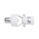 LUSTREON AC100-240V 60W E27 to E27 Rotatable Infrared PIR Motion Sensor Bulb Socket Lampholder