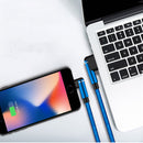 Bakeey 3A Micro USB Dual Elbow 90 Degree Fast Charging Data Cable For HUAWEI P30 Oneplus 7 Pocophone F1 XIAOMI MI9 S10 S10+
