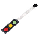 5Pcs 3Key Press Film Switch Module Single Chip Microcomputer Extended Keyboard Electronic Switch Module