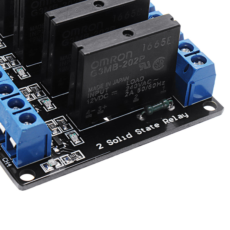 4 Channel DC 12V  Relay Module Solid State High and low Level Trigger 240V2A