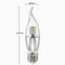 Dimmable E27 E14 E12 7W 60 SMD 3014 LED Pure White Warm White Sliver Candle Light Lamp Bulb AC110V