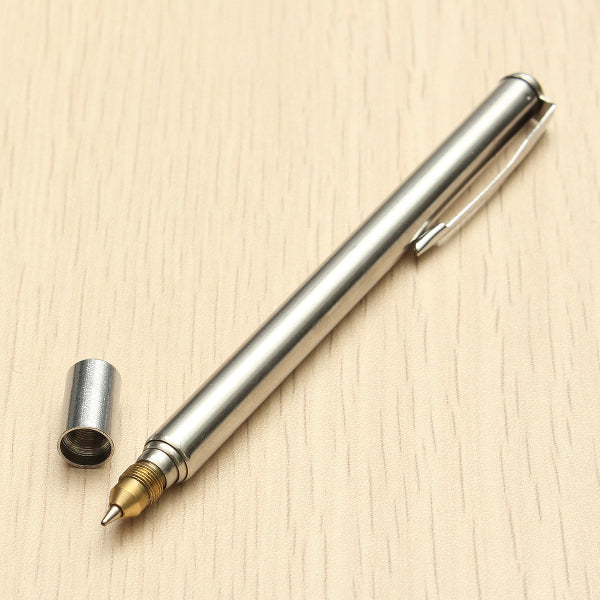 Stainless Steel 6 Section Telescopic Pointer Instrument Baton Ball Pen