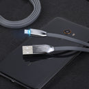 Cafele LED Light 2.1A Type C Flat Fast Charging Data Cable 1.2m For Oneplus 6 Xiaomi 8 8 se S9