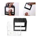 Mini USB LED Light Clear Fish Tank Mini Aquarium Box Bettas Office Desktop Decor