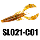 SeaKnight SL021 4pcs Soft Fishing Lure 110mm 11.5g Swinbait Fishig Worm Shrimp Bait