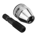 Drillpro 0.5-4mm Keyless Chuck 1/4 Inch Hex Shank Nickel Plating Drill Chuck Adapter