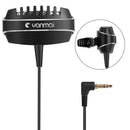 Yanmai R999 Lavalier Omnidirectional Condenser Microphone Clip-on Microphone Dual Capacitor Mini Microphone For Smartphone Camera for Video Voice Lectures Business Conference