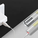 Mentch X7 T6/XPE 15W 4Modes Zoomable USB Rechargeable Waterproof Mini LED Flashlight 18650 Flashlight with Side Lamp